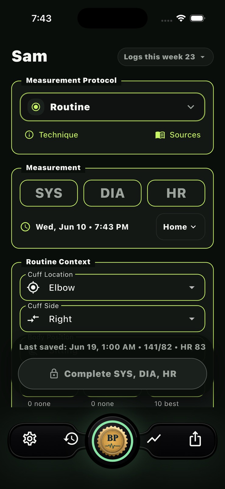 Blood Pressure Unlocked iphone screenshot 3