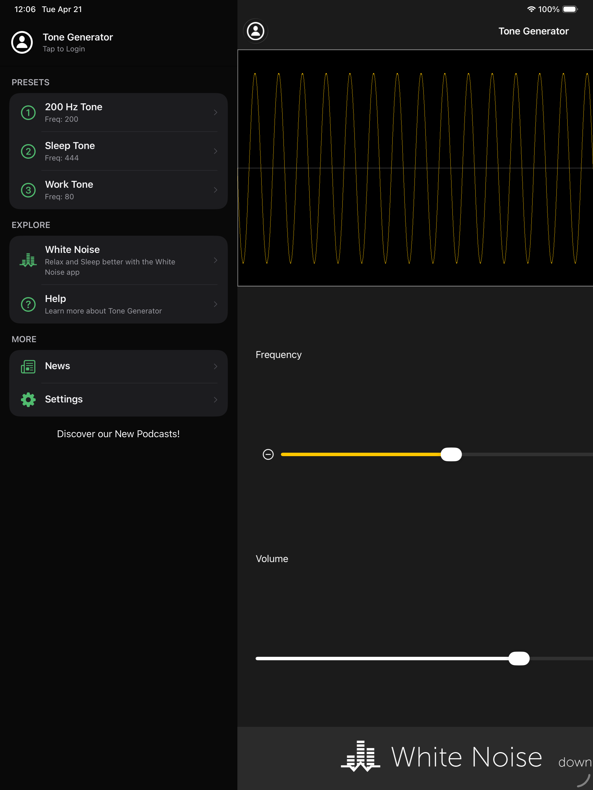 Tone Generator: Audio Sound Hz