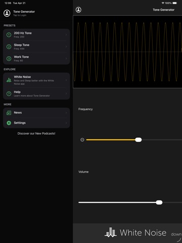 Tone Generator: Audio Sound Hz iPad screenshot
