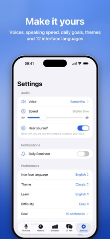Articulate: AI Pronunciation iPhone screenshot