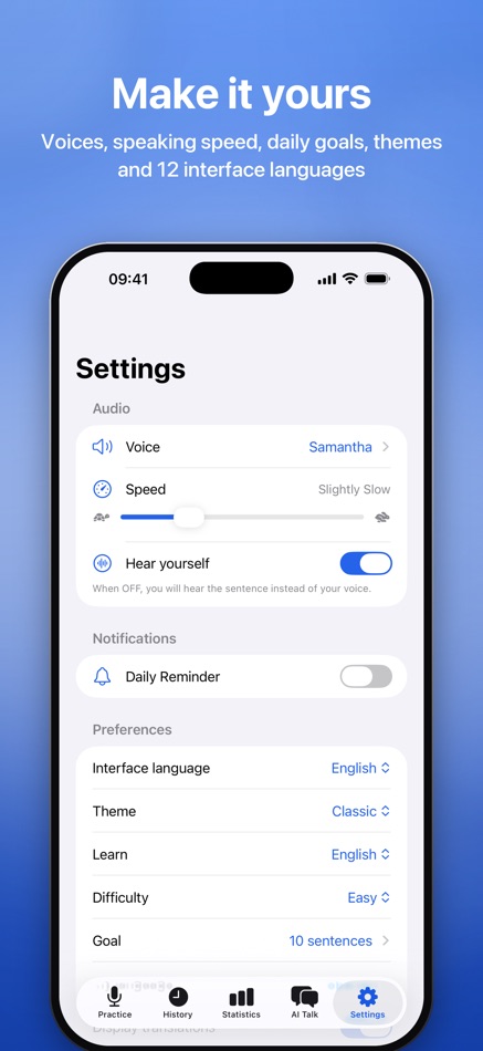 #7. Articulate: AI Pronunciation (iOS) De: ANDREI RUSTI