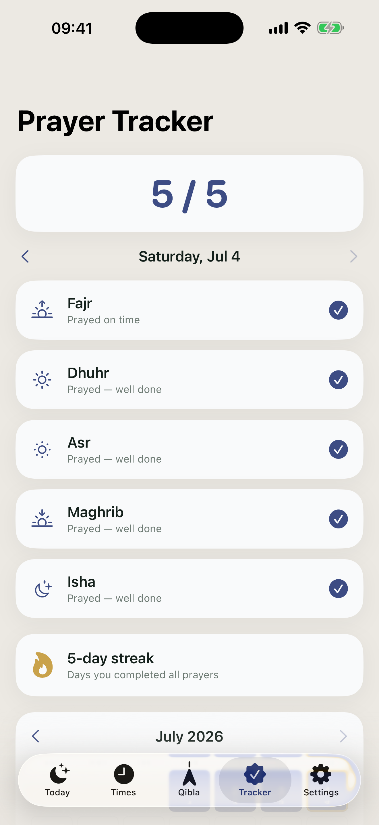 Niyyah: Prayer Times, Qibla screenshot 4