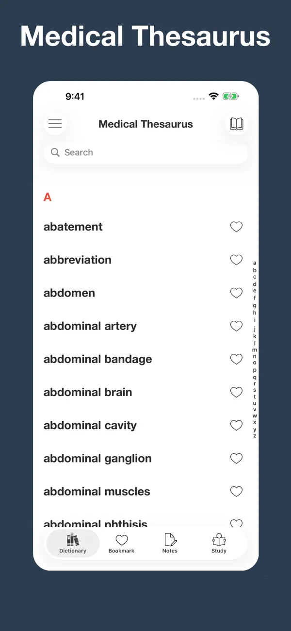 Screenshot #1 pour Medical Thesaurus