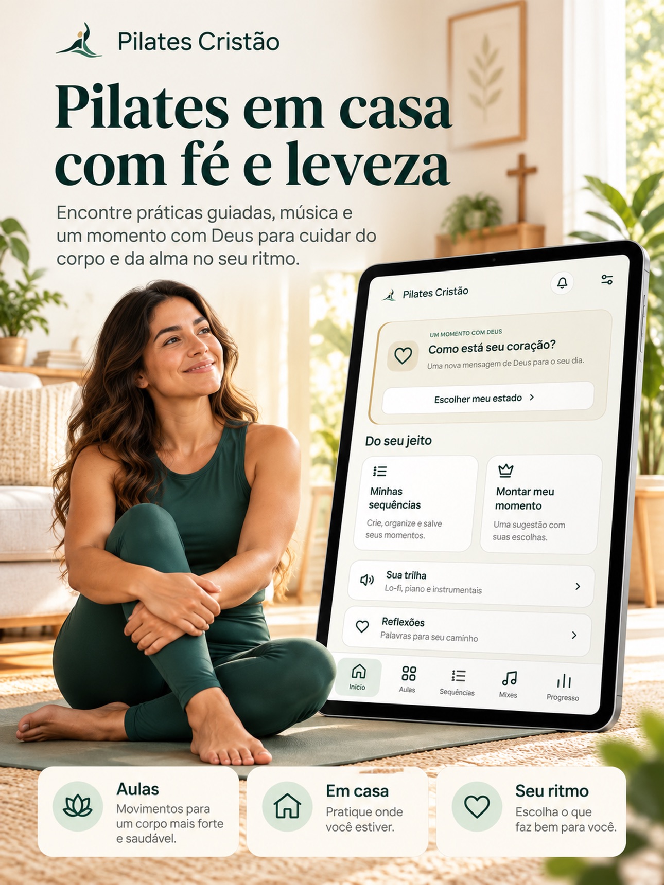 Screenshot 8 of Pilates Cristão: Em Casa