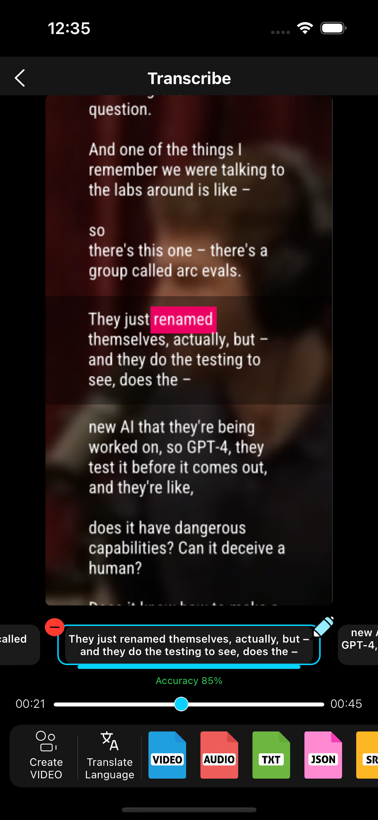 Transcribe Video and Audio screenshot 4