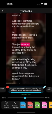 Transcribe Video and Audio screenshot