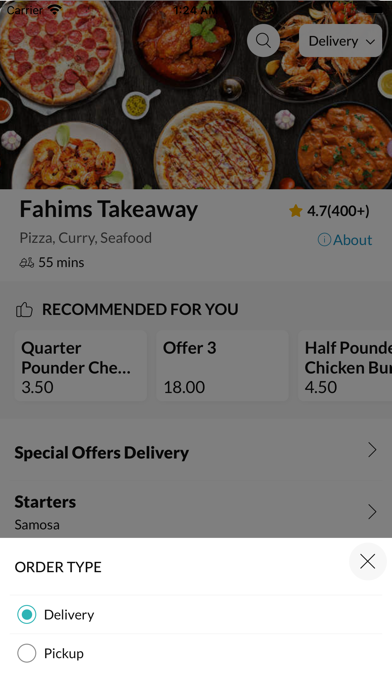 Fahims Takeaway Screenshot