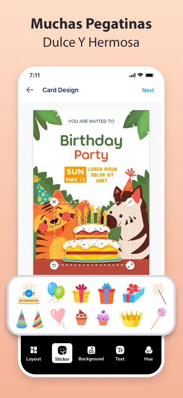 Criador de Convites: Invites4U screenshot 4 of 6