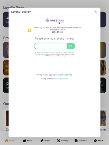 BobaShack iPad screenshot