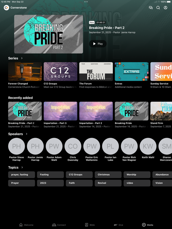 Screenshot #6 pour Cornerstone Full Gospel Church