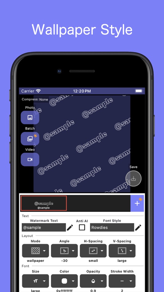 #3. Text Watermark - WaterStamp (iOS) 由: Motoki Takahashi