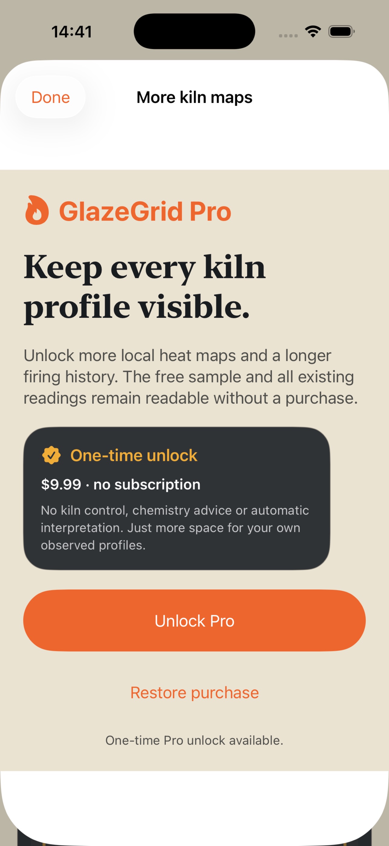 Screenshot 2 of GlazeGrid: Kiln Heat Map