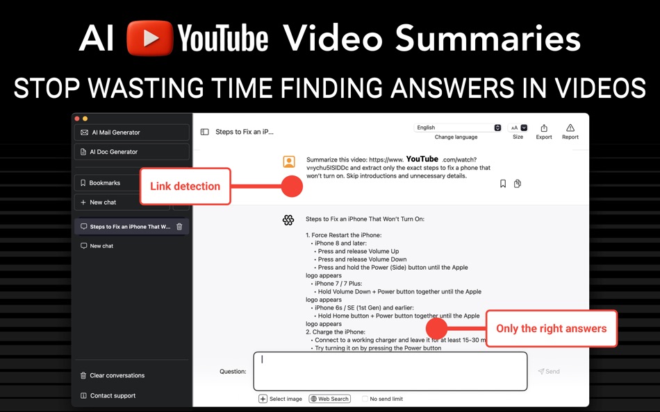#5. AI Chat Bot - Ask Assistant (macOS) Podle: Neural Techlabs