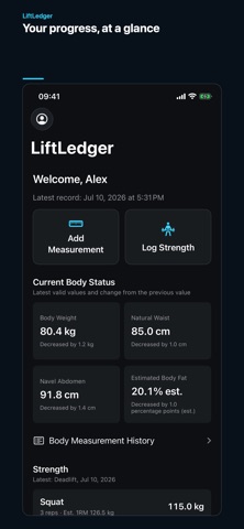 LiftLedger: Training Log Screenshot 1 of 7