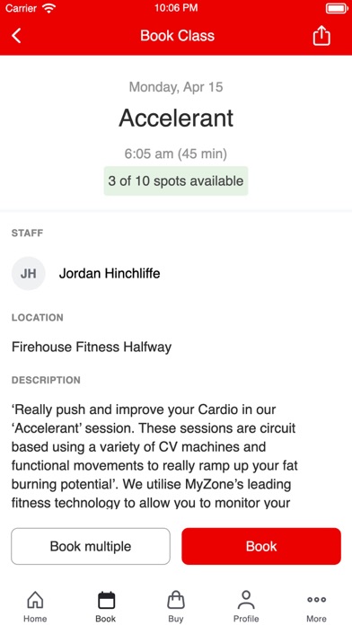 Firehouse Fitness Screenshot