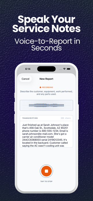 ServiceScribe: HVAC Reports Screenshot 1 of 5