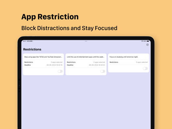 SceneEscape|StayFocused iPad screenshot 2 - Productivity app