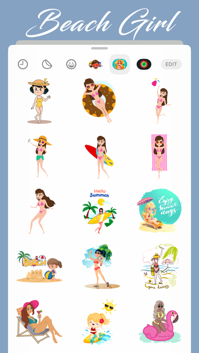 Screenshot #3 pour Beach Girl Stickers