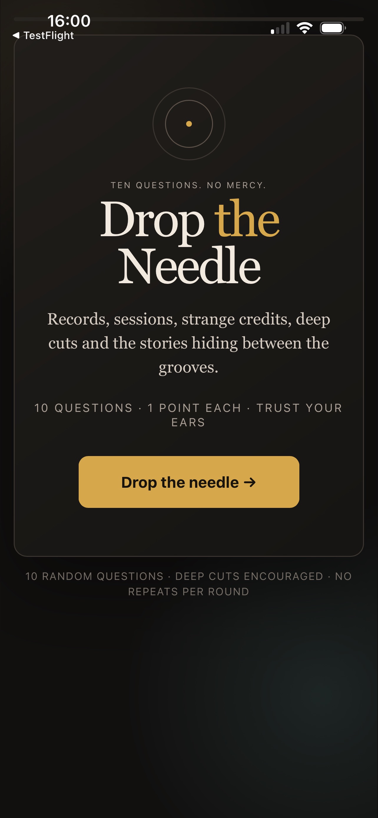 Screenshot 1 of Drop the Needle: Music Trivia