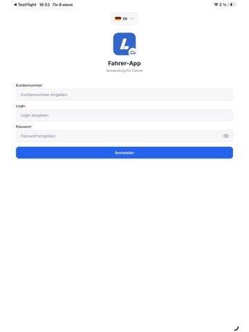 Liefersoft iPad screenshot