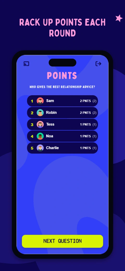 Ranking the Friends Party Game screenshot 7