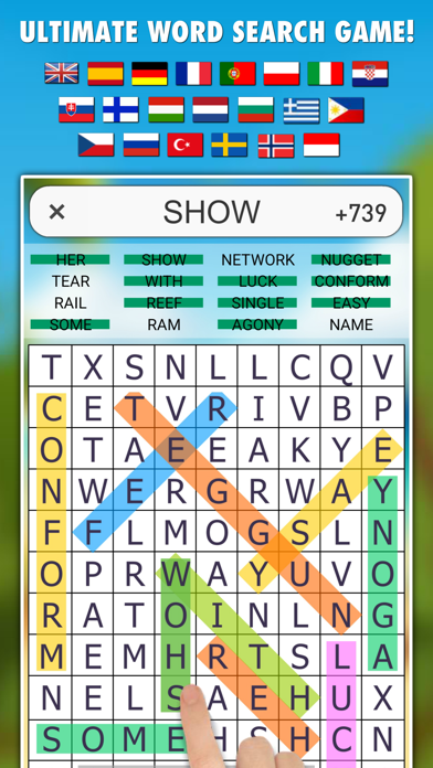 Screenshot #1 pour Word Search Games PRO