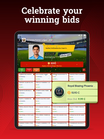 CricAuction - Cricket Auction iPad screenshot 6