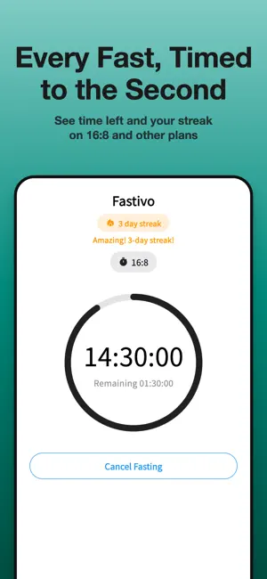 Fastivo – Fasting Timer screenshot 1