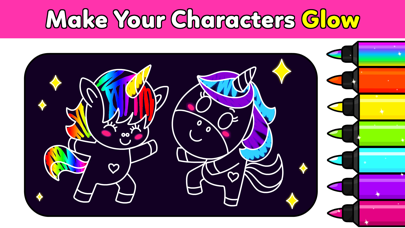 Unicorn Coloring Club Games Screenshot