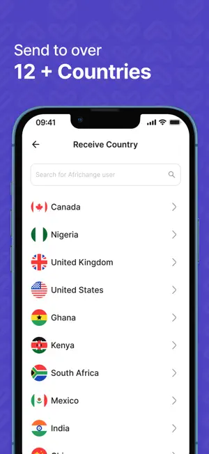 AfriChange: Send money abroad. screenshot 2