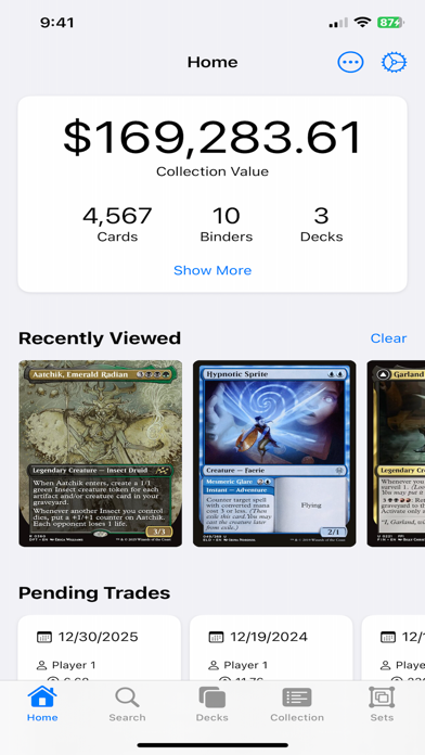 MTGCardStack iPhone screenshot 1 - Reference app