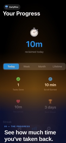 Stop Scrolling: EarlyRise Screenshot 5 of 5