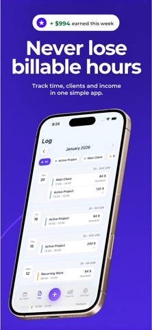 Work Hour Tracker - WorkLog Screenshot 2 of 3