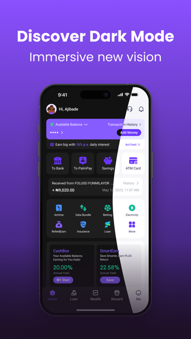 PalmPay - Transfers, Bills iPhone screenshot 8 - Finance app