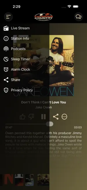 Thunder Country Radio screenshot 2