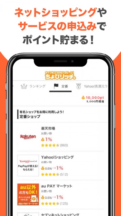 ちょびリッチ- 外食やアンケートでもポイントが貯まる