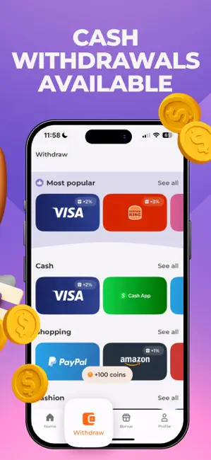 Scrambly: Money for Walking iPhone screenshot 2