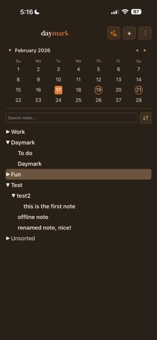 Daymark Organizer screenshot