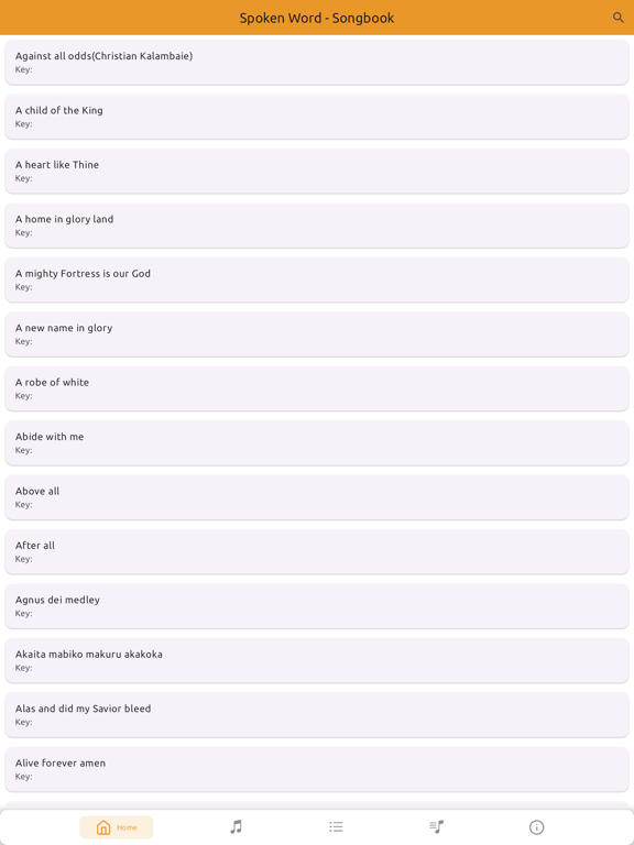 Screenshot #6 pour Spoken Word Songbook
