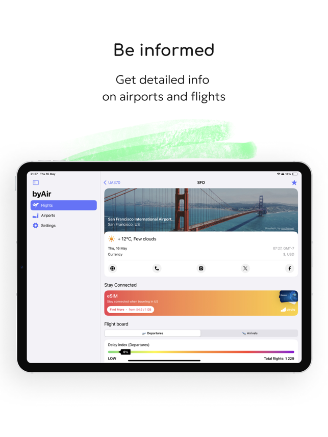 ‎byAir: Airplane Tracker Screenshot