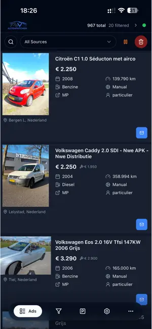 Autowatcher App screenshot 2