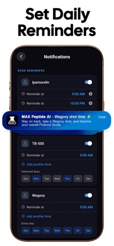 MAX Peptide AI: GLP-1 Tracker Screenshot 6 of 10