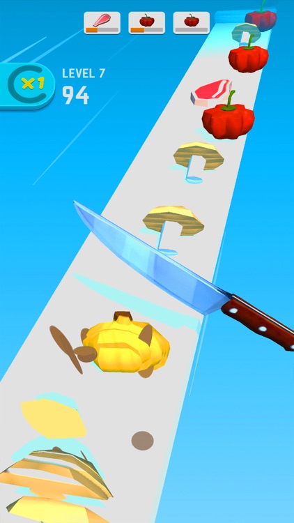 تحدي تقطيع الطعام والفواكه