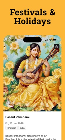 Hindu Calendar: Panchang 2026 iPhone screenshot
