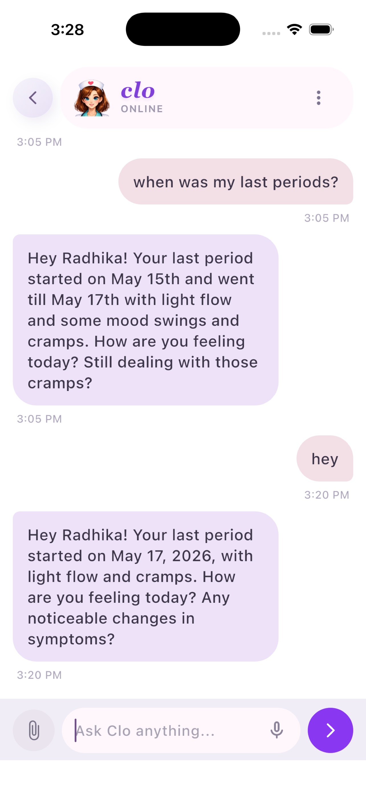 Clora - Periods Health Tracker