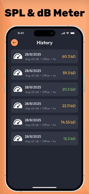 Sound meter : SPL & dB meter screenshot 3