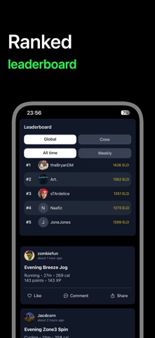 League of Fitness -  Ranked iPhone screenshot