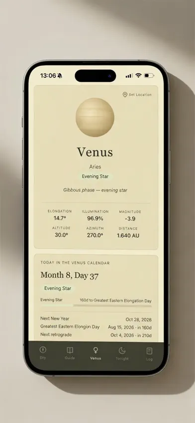 Venus Tracker screenshot 1