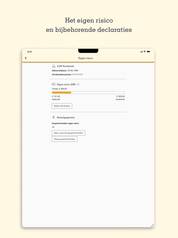 Mijn zorg van a.s.r. iPad screenshot 7