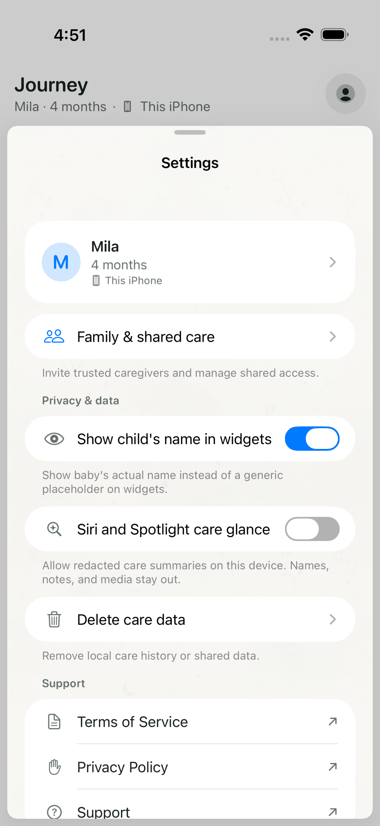 Mila Baby Tracker screenshot 7